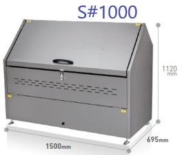 トラッシュステーション S #1000　Sシリーズ ＜積水マテリアルソリューションズ＞トラッシュステーション　Ｓ 1000 ・ 山崎産業 YD-176L-ID