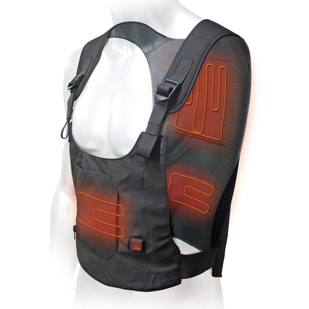 暖雅ベスト 7.4V 温着ヒーター HD-VE741N<TJMデザイン>