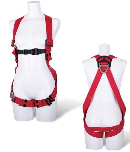 在庫あり即納】 女性用フルハーネス ・小町ハーネス TH-509-OT-R-S ベルト色:赤 サイズS<FUJII-DENKO 藤井電工> TH-509-OT ・ TH-509-OT-BLK-S ベルト色:黒もあります( 凛 ST#575A 近似品で作業ベルト別途) FXVW11 ・ FXVW11-M ・ ハーネス 女性用