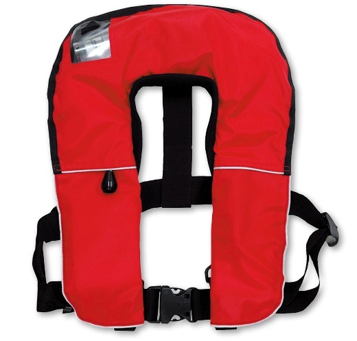 膨脹式救命胴衣　（レッド） 379-648R＜ユニット＞