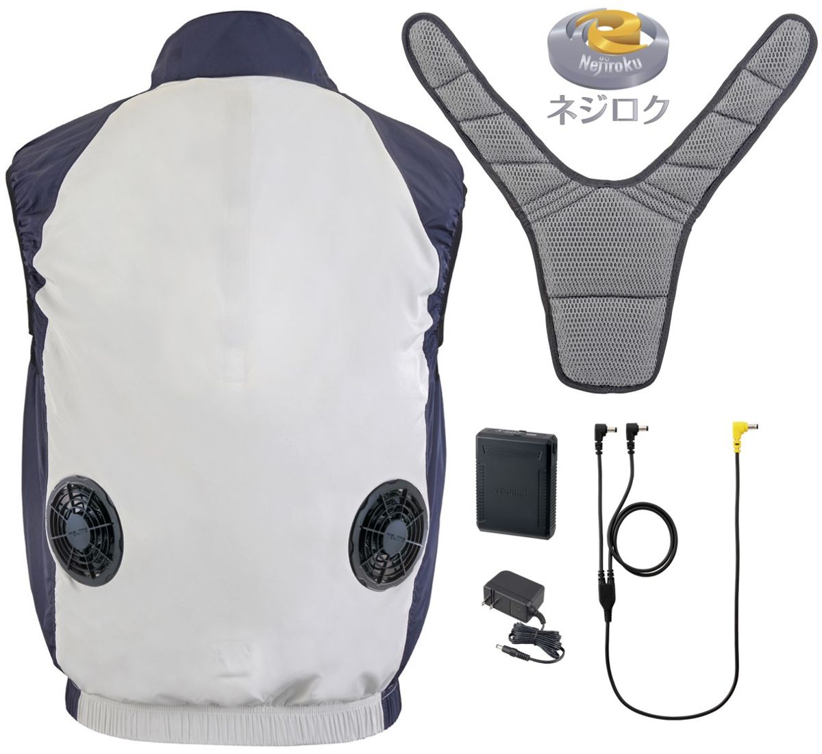 清涼ファン風雅ベスト2 フルセット FV-BA37SEBW ・ TJMデザイン ● FV-BA37SEBWL ・ FV-BA37SEBWLL ・FV-BA37SEBW3L ・ FV411DZ ・ FV412DZ ・ FJ421DZ