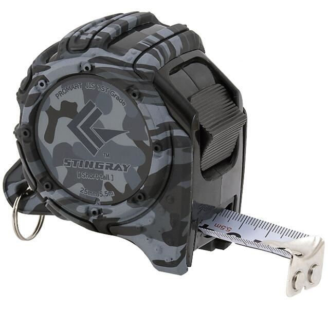 在庫あり即納】 プロマート スティングレイ 25　5.5m  SRS2555M-CF ＜原度器＞　迷彩　ミリタリー　カモフラ　コンベックス ・ SRS2555-CF のマグネット爪