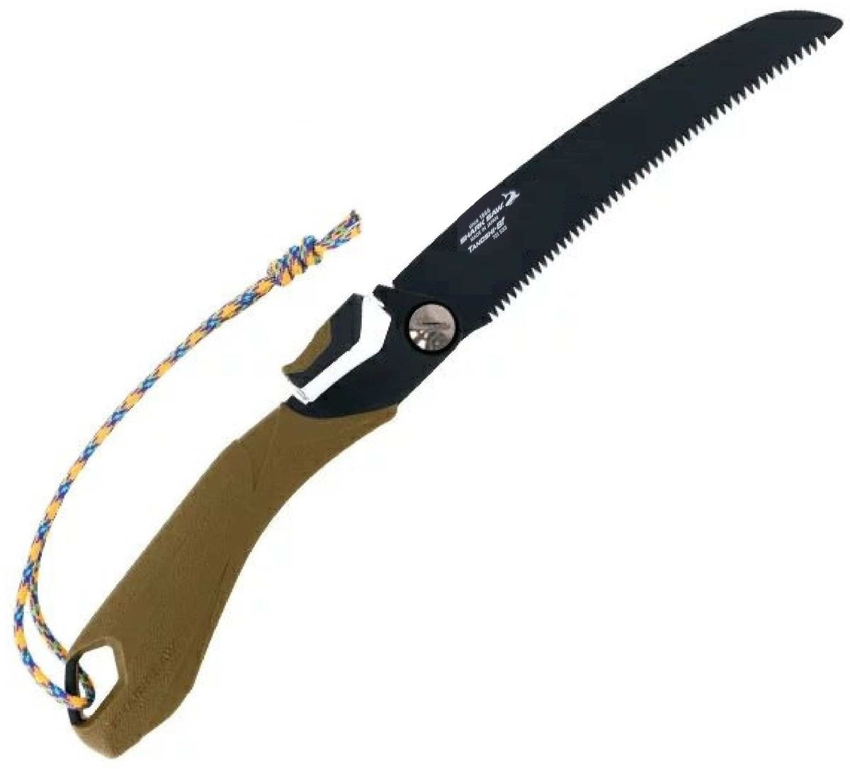 在庫あり】高儀 シャークソー 愉し火 焚き火鋸 カーブ刃 180mm オリーブ＜高儀＞SHARK SAW TANOSHIBI 焚き火鋸 ノコギリ ・ 替刃式折込鋸 仮枠用