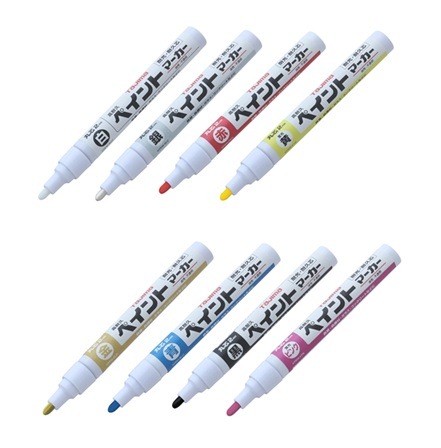 150円OFF：2本目から同シリーズで】 高耐久ペイントマーカー 中字 丸芯 KPEM TJMデザイン 【追跡メール便】