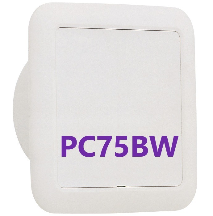 スリーブキャップ PC75BW 室内用製品 樹脂製 ・ 角型クーラーキャップ　ユニックス　杉田エース 311202