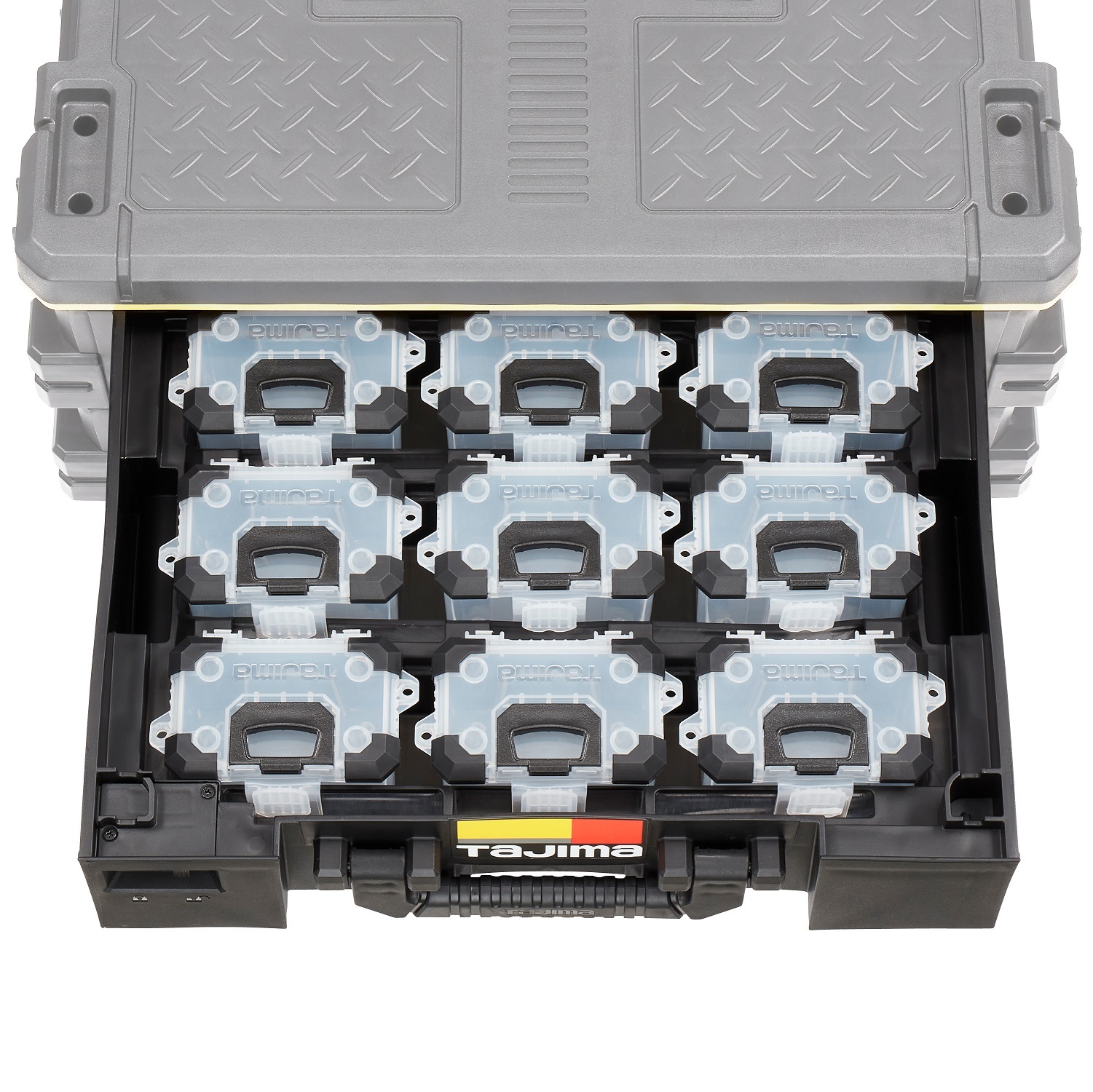 セフパーツケースSサイズ9個セットトレイ付き TB-PCS9 TJM