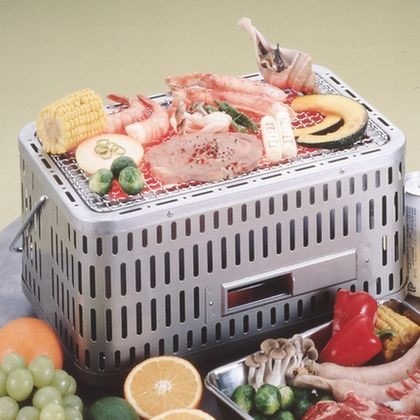 SC-392 団・炭（角型卓上シチリン）＜グリーンライフ＞ BBQ