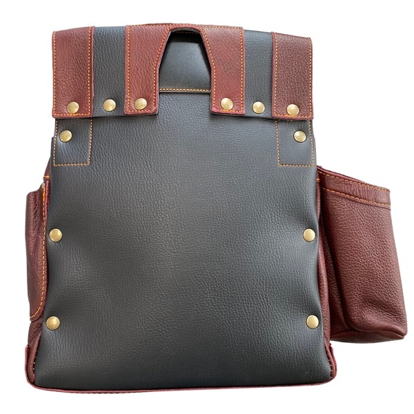 腰袋 朱雀 ヌバック六型 「REDレッド」 墨つぼホルダー付 SZ-836R 赤茶