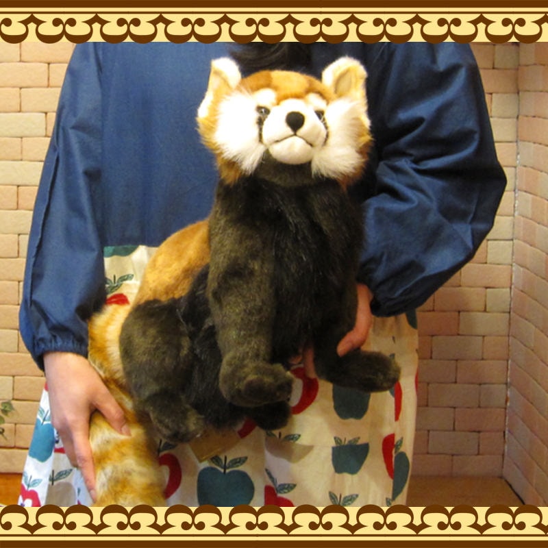 四季オリジナル　リアル　レッサーパンダ　レトロ　ぬいぐるみ おしらせ】 『レトロぬいぐるみこれくしょん』 座りパンダは 【5