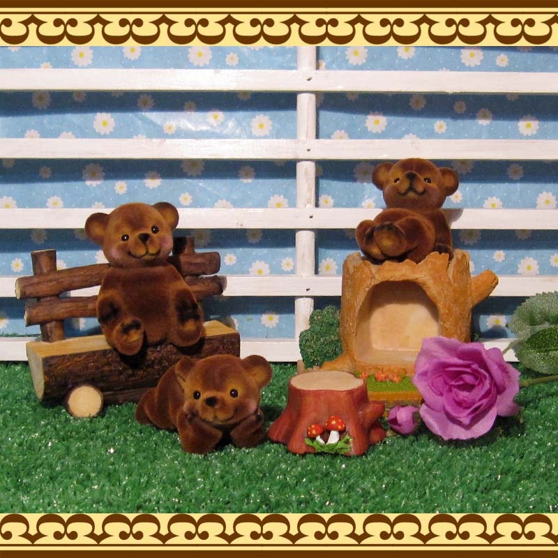 のんびりほっこりクマさん 3ポーズ | かわいい動物グッズの通販