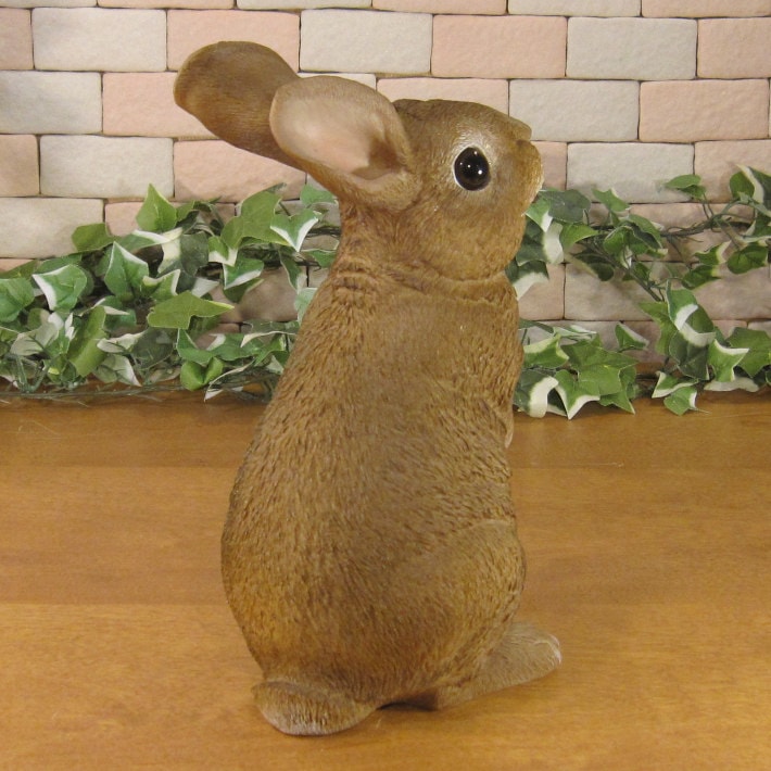 リアルなうさぎ 置物 おねだりラビット ウサギ バニー オブジェ 店舗