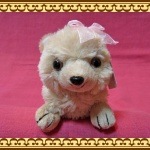 通勤・通学に 子犬のぬいぐるみの様なペンポーチ