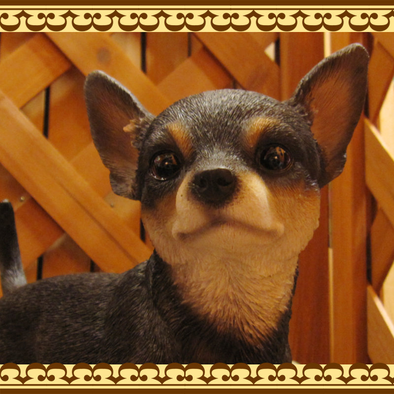 【美品】チワワ置物　dearDg　21cm 楽天市場】犬の置物 チワワ 高さ20cm 犬 置物 子犬 成犬 いぬ