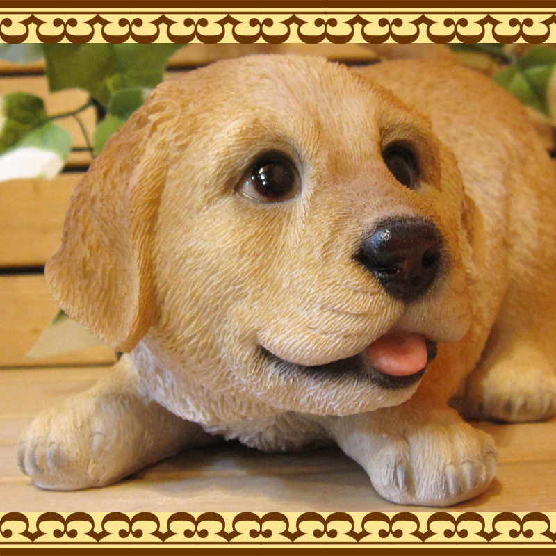 ◇お部屋のインテリアにお庭のオーナメントとしても♪ リアルな犬の