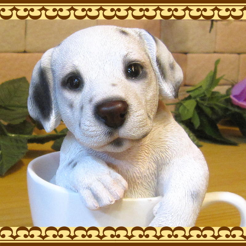 ダルメシアン　置物　オブジェ　犬　いぬ　玄関　エントランス　ガーデン　庭　ドック 犬 ランタン ダルメシアン 高さ34m ガーデン オブジェ