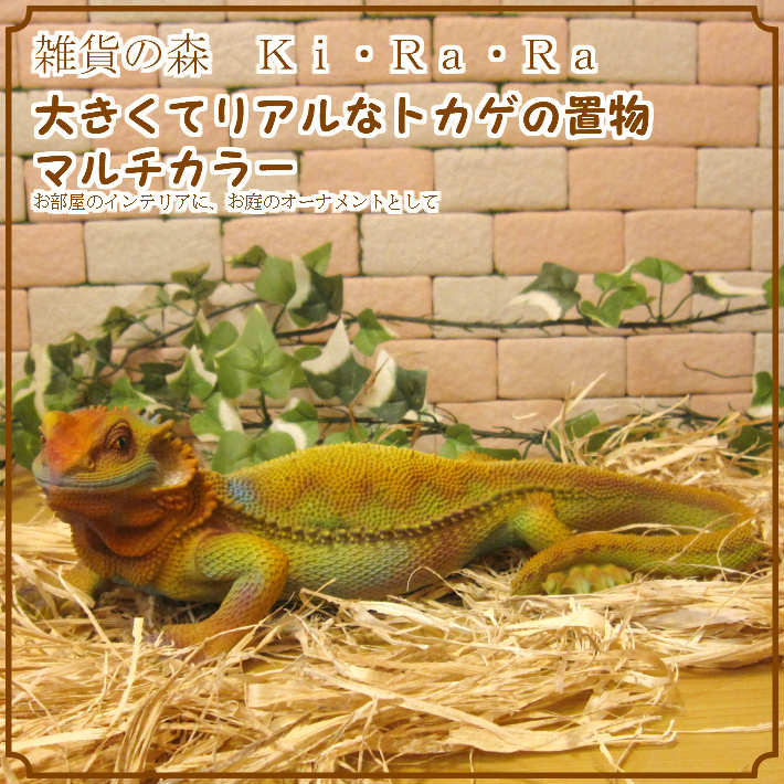 リアルなトカゲの置物 イグアナ マルチカラー 爬虫類 フィギュア