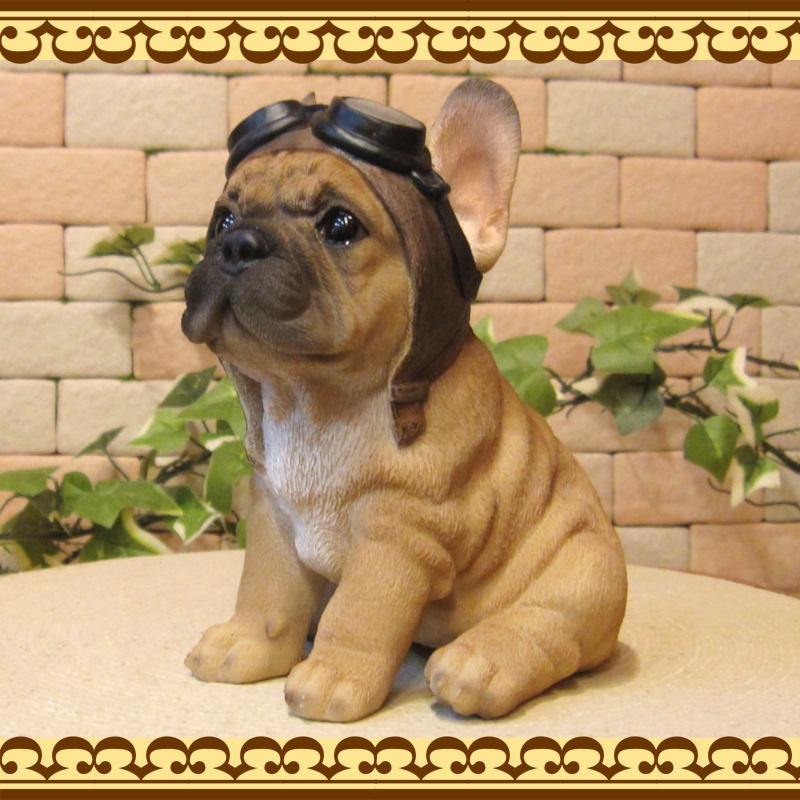 B-BOY犬置物オブジェ犬ブルドッグ飾りイヌいぬドッグラッパー