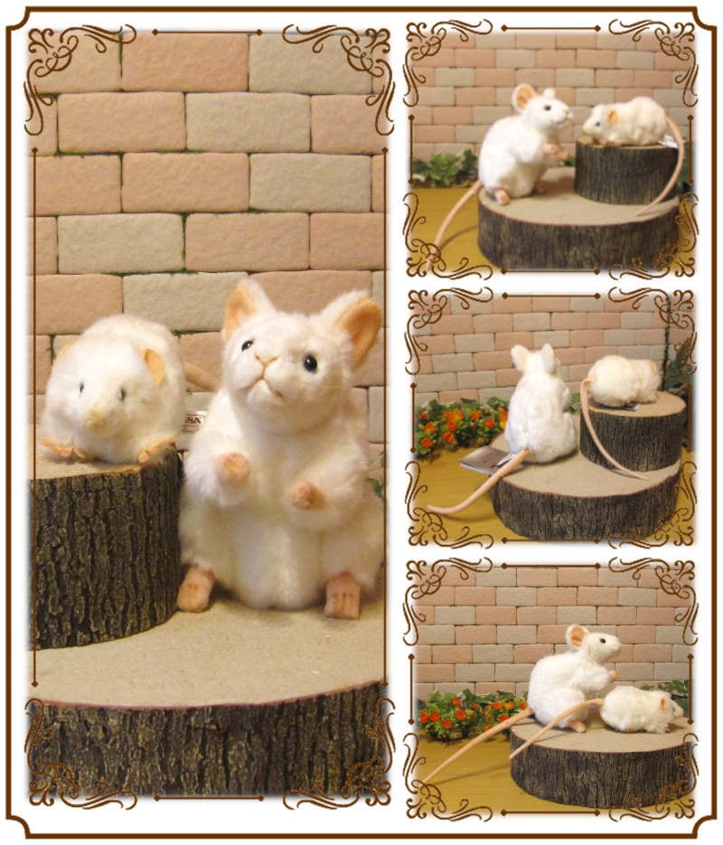 ネズミ 鼠 人形 陶器 オブジェ 置物 インテリア 工芸品 美術品 A1137