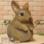ウサギの置物 可愛い アニマル貯金箱 ぷっくり ラビットバンク うさぎオブジェ インテリア バニー