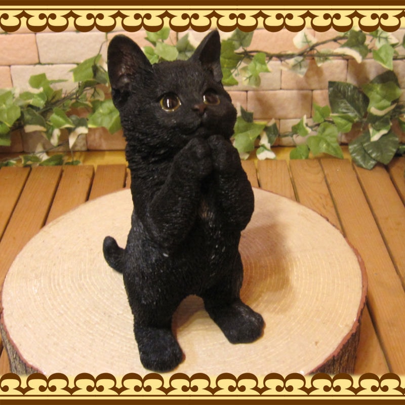 黒猫の使い魔　オブジェ　ファンタジー　置き物　フィギュア 61VL4MYloAS._UF894,1000_QL80_.jpg