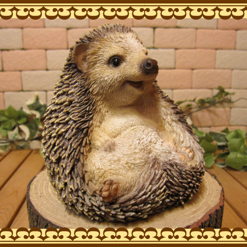 ハリネズミの置物 Cタイプ ほっこり ヘッジホッグ リアル はりねずみ