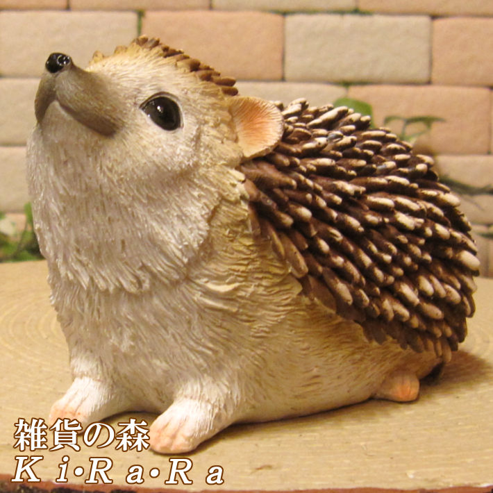 ハリネズミの置物 可愛い アニマル貯金箱 ヘッジホッグ バンク はり