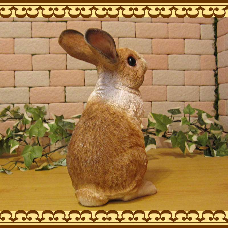 ヒト・ハイハイ・ラビット　アニマル　オレンジ　兎　ソフビ　フィギュア　雑貨　置物 ヒト・ハイハイ・ラビット アニマル オレンジ 兎 ソフビ
