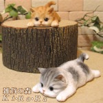 リアルな子ネコの置物 マルチマグネットキャット 2種セット チャトラ&ホワイト&グレー 子ねこのフィギア お部屋のインテリアに、デスク周りのオブジェとして
