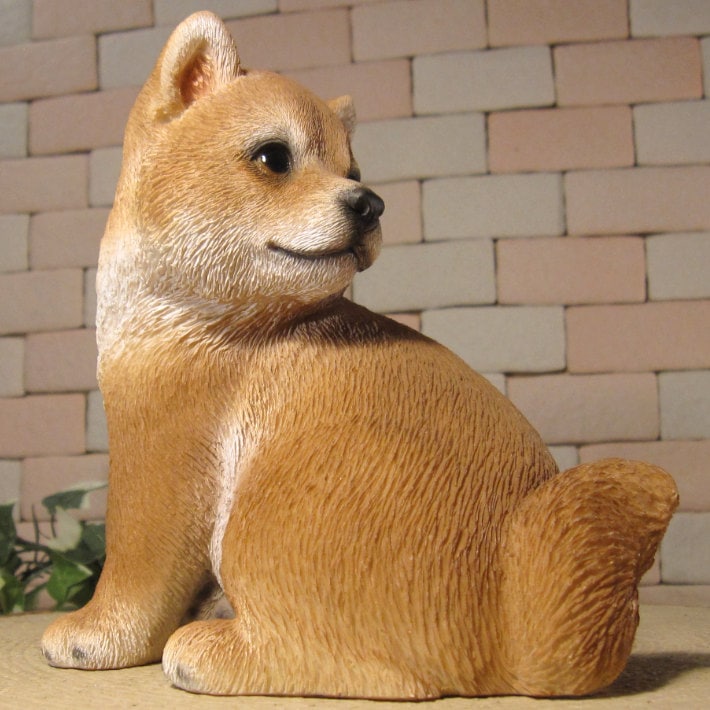 SANDICAST 犬の置物 茶色とクリーム SANDICAST 犬の置物 茶色とクリーム