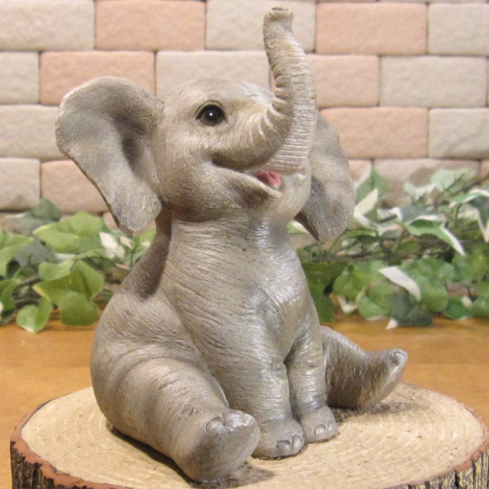 陶器 動物 ゾウ 置物 イタリア製 エレファント 陶器 動物 ゾウ 置物 イタリア製 エレファント - メルカリ