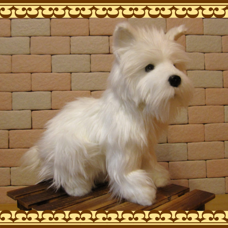 ウエストハイランド・テリア リアルな犬のぬいぐるみ | かわいい動物