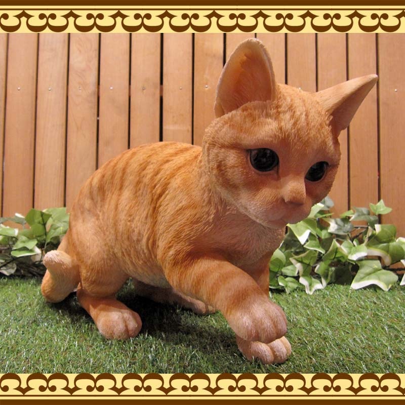 リアルな猫の置物 レジン製 | かわいい動物グッズの通販なら