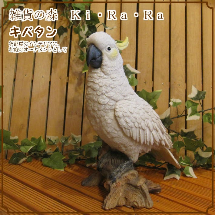 ◇お部屋のインテリアにお庭のオーナメントとしても♪ リアルなオウム