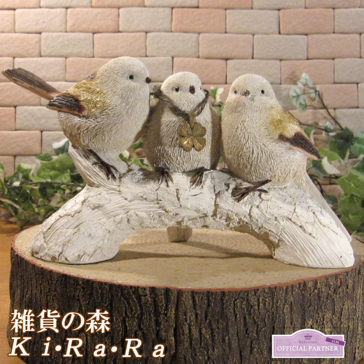 鳥の置物 雪の妖精 シマエナガ リアル バード オブジェ インテリア