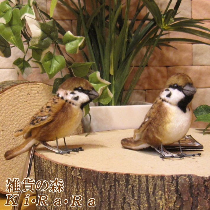 木彫りの鳥 飛揚スズメ 2羽セット （商品紹介 – マイレット公式