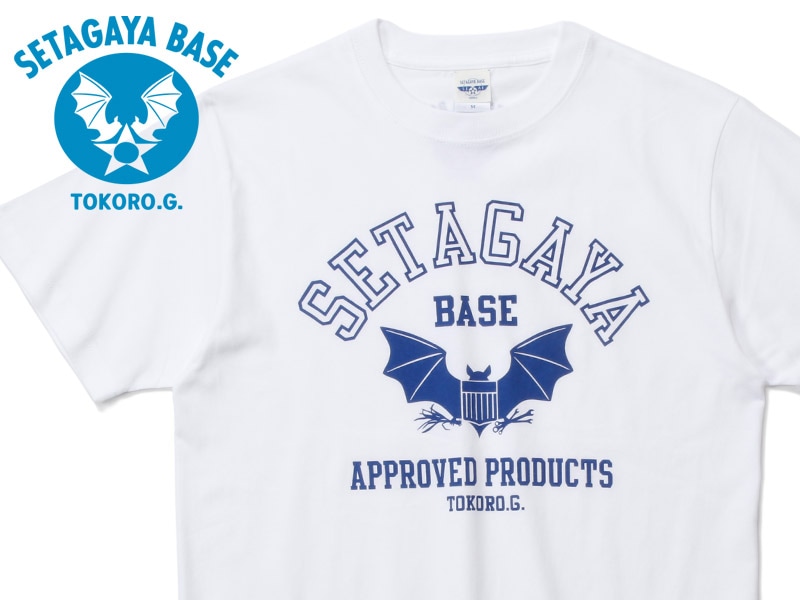 SETAGAYA BASE コウモリ Tシャツ ホワイト / 世田谷ベース | [NEW/新