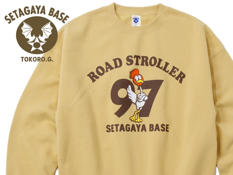 【完売品】世田谷ベース　正式装備品　ロードストローラー　両Vスウェット　XL ロード・ストローラー 97 スウェットシャツ / マスタード | [NEW/新