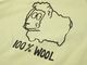 100% WOOL�ȥ�ץ��� Ⱦµ�������å�T����� �饤�ȥ��꡼��