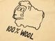 100% WOOL�ȥ�ץ��� Ⱦµ�������å�T����� �饤�ȥ�������