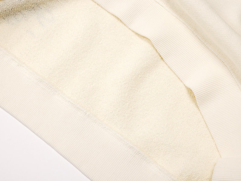 100% WOOL�ȥ�ץ��� Ⱦµ�������å�T����� �ۥ磻��