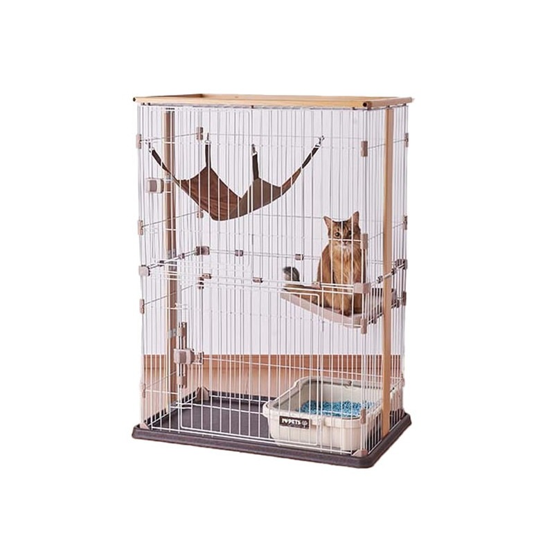 取寄せ ウッドワンサークル キャット ワイドドア 2段タイプ | 用品類