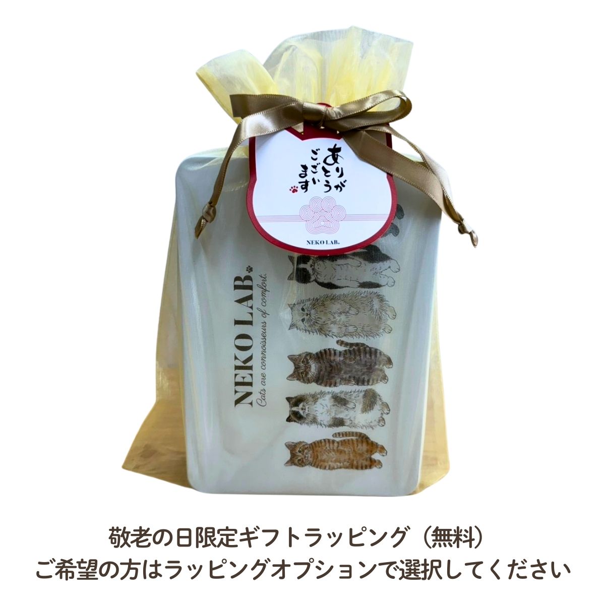 猫クッキー缶｜大缶 ホワイト | クッキー缶 | NEKOLAB公式
