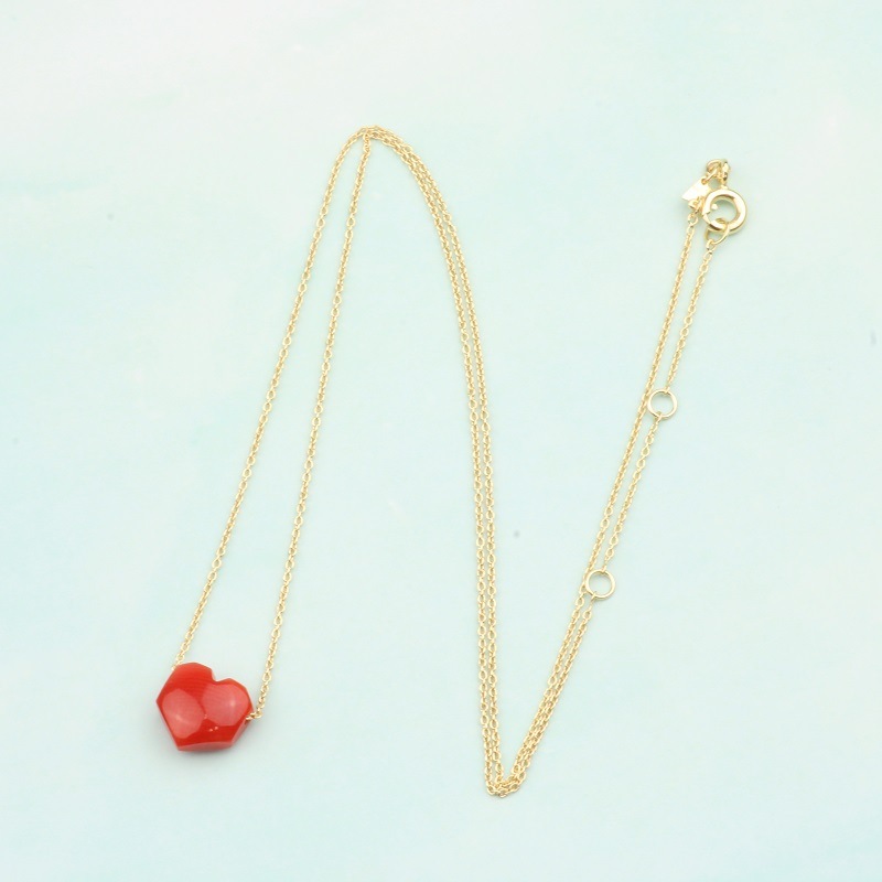 MINI CORAZON LIPSTICK RED ネックレス｜ネクレメ(Nekulame)