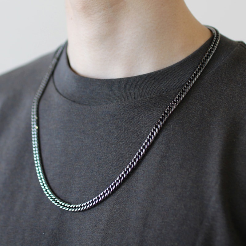 メンズ】【プレゼント】ステンレス6面W喜平(キヘイ)ネックレス