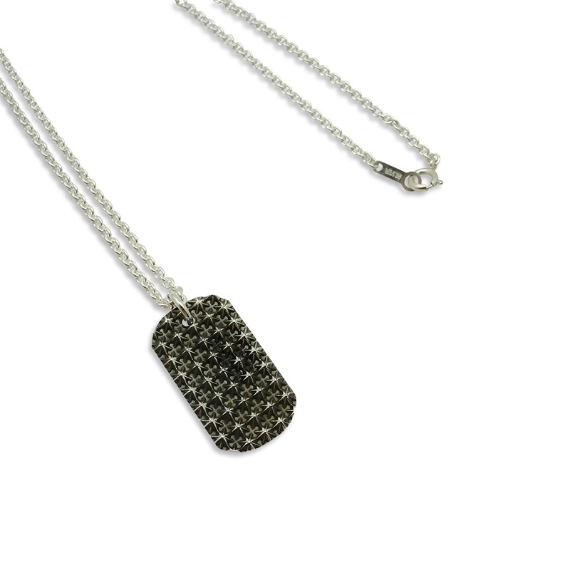 TRIPLE X STUDS DOG TAG PENDANT シルバーネックレス｜ネクレメ(Nekulame)