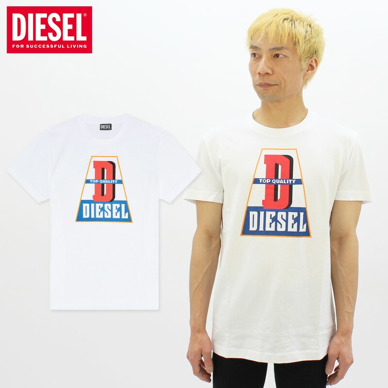 ディーゼル(DIESEL) T-Diegor-K61 MAGLIETTA  メンズ 半袖Tシャツ  カットソー(A103760GRAI) 男性用 [AA]