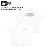 ニュー エラ NEW ERA 半袖 オーバーサイズド パフォーマンス Tシャツ Word Mark Logo ホワイト × トリコロール パフォーマンス アパレル トップス カットソー  [AA-3]