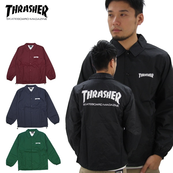 スラッシャー(THRASHER) MAG COACH JACKET (TH8901C) メンズ コーチ ジャケット アウター [BB]