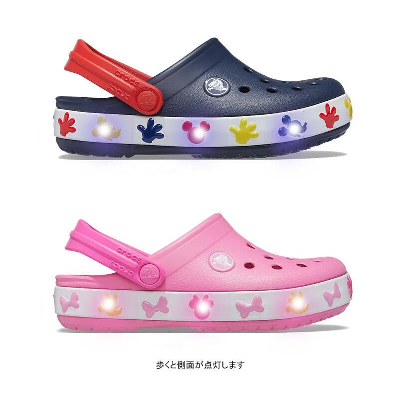 ☆crocs☆男女兼用 Disneyland70周年 ミッキー総柄クロックス Amazon | (クロックス) 208104 キッズ ジュニア クラシック