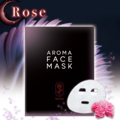 アロマフェイスマスク [ AROMA FACE MASK ] ローズの香り（1袋） フェイス パック シートマスク スキンケア  高保湿 乾燥肌 天然 ヒト型セラミド ナイアシンアミド 美容液 化粧水